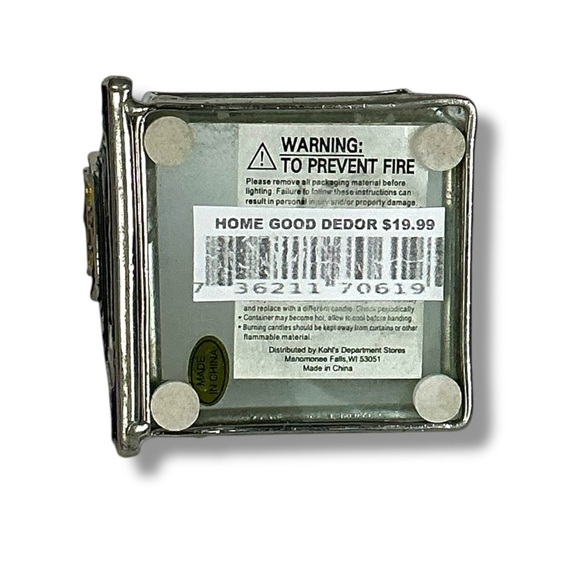 Stained Glass Lighthouse Candle Holder Glass Art Decor Purple Red Yellow 6” - Picture 12 of 16